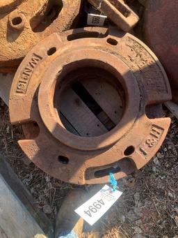Round Spoke Wheel Weights 1 Pair W161