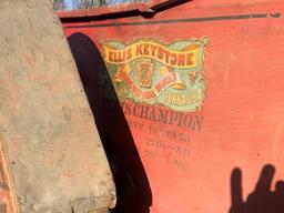 Ellis Keystone Thresher, Small Size, beautiful original lettering, Pottstow