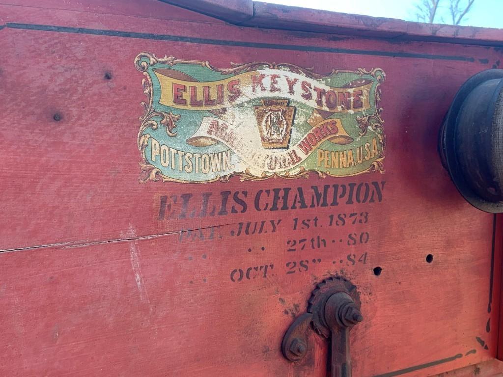 Ellis Keystone Thresher, Small Size, beautiful original lettering, Pottstow
