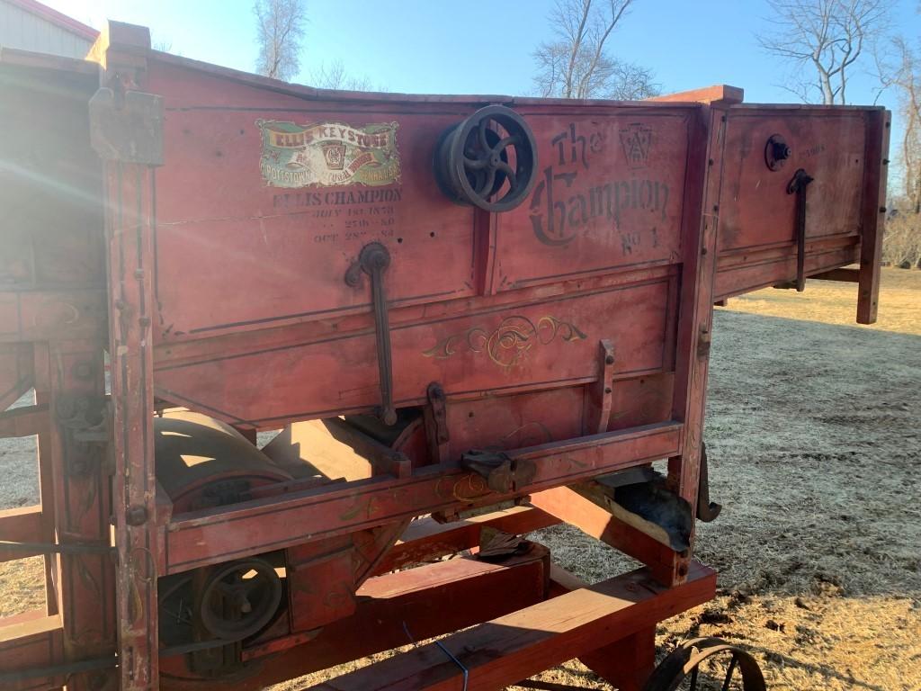 Ellis Keystone Thresher, Small Size, beautiful original lettering, Pottstow