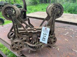 Boomer hay trolly ( we will ship this item) part loose, chipped wheel