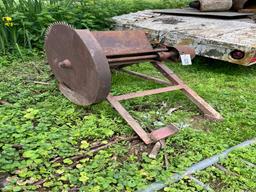 buck saw frame w/ blade nad belt pully