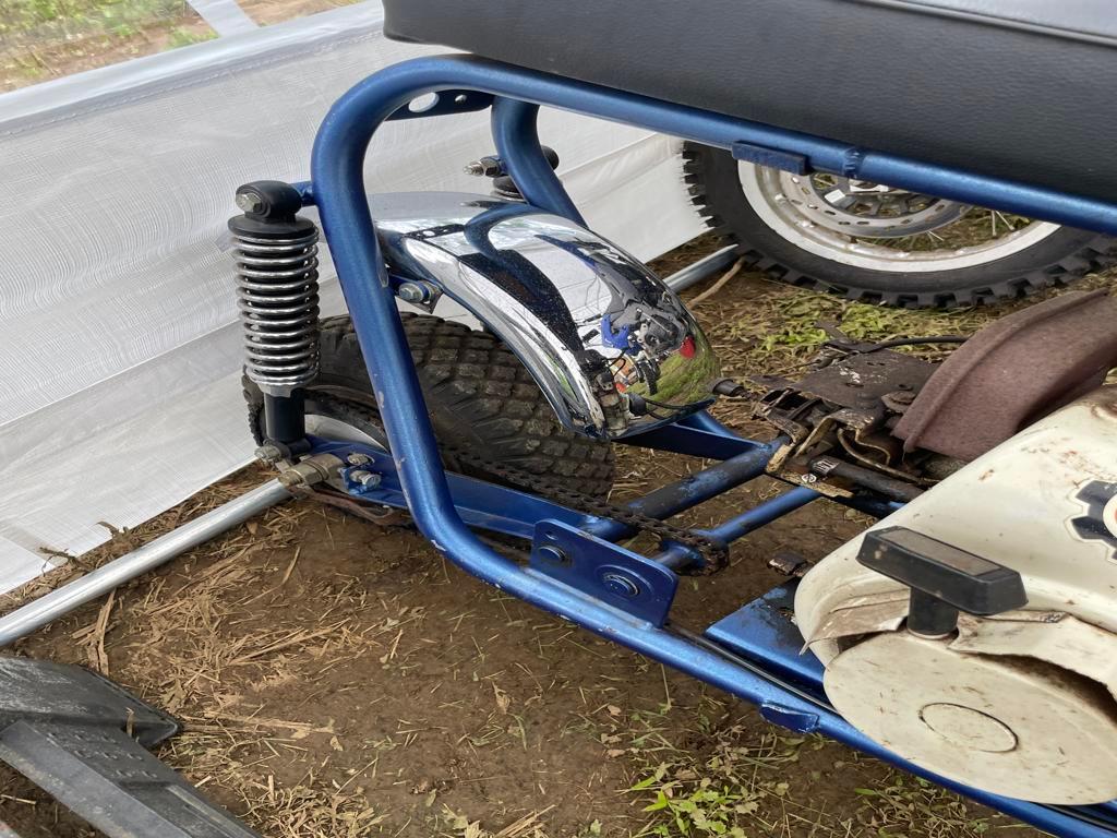 Bonanza motor bike, restored