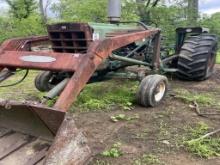 Oliver 1650 Diesel, w/ New Idea loader, 3pt, 540 pto ( needs rear rim) Runs