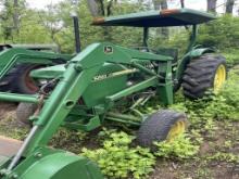 Jd 1050S compact diesel, 2wd, w/ 75 loader, 540 pto, needs clutch work
