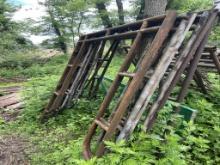 11 Sets of Scaffolding  w/ cross braces, casters and work stands