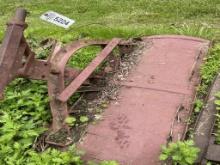 snow plow w frame and misc parts