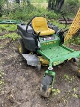 Jd z 228 zero turn mower in decent shape, will need engine work AS IS