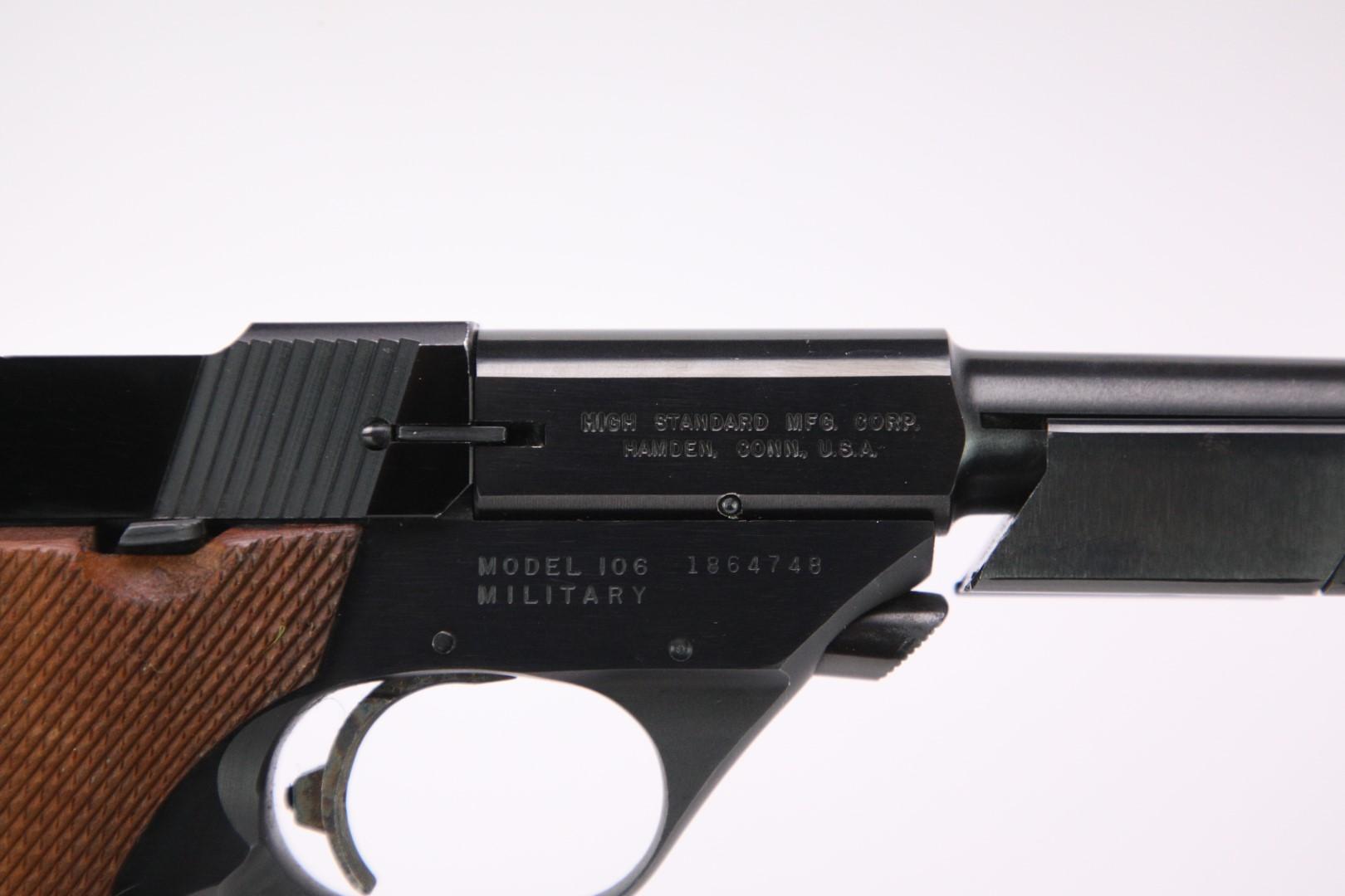 High Standard Hi-Standard Model GB .22 Short 6 3/4" Semi Automatic Pistol & Box