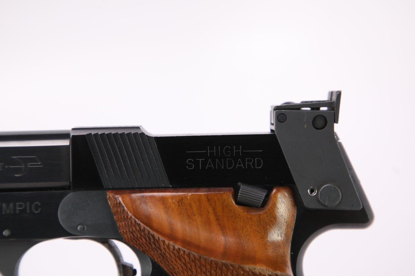 High Standard Hi-Standard Model GB .22 Short 6 3/4" Semi Automatic Pistol & Box