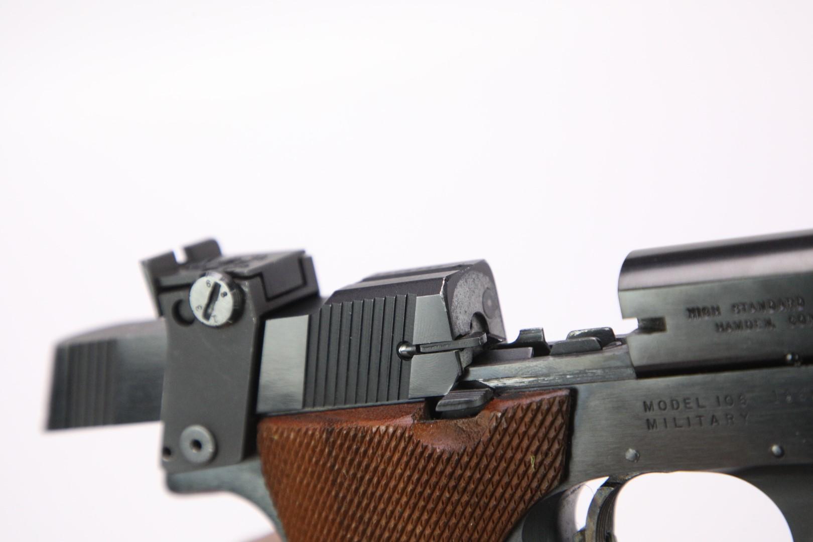High Standard Hi-Standard Model GB .22 Short 6 3/4" Semi Automatic Pistol & Box