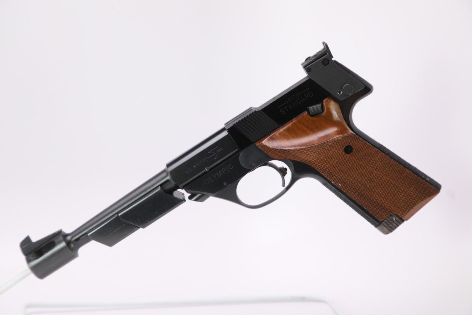 High Standard Hi-Standard Model GB .22 Short 6 3/4" Semi Automatic Pistol & Box
