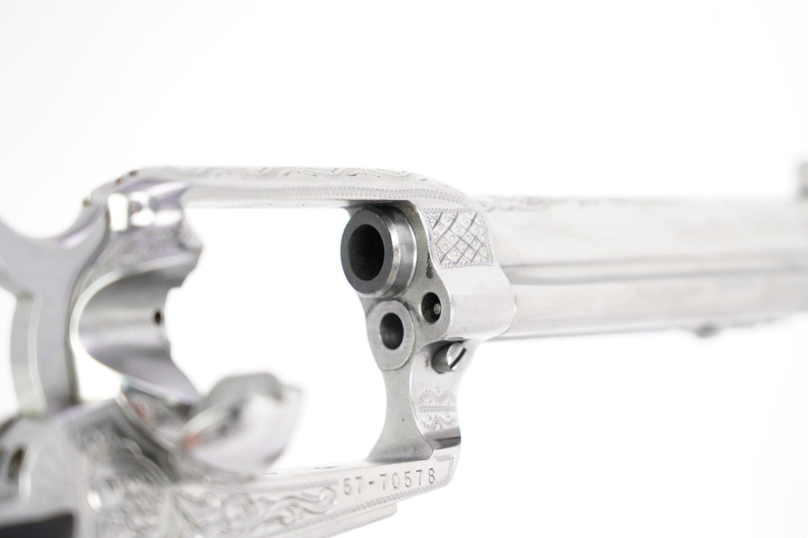 Consecutive Pair Custom engraved Ruger .357 Magnum Vaquero 00579 Revolvers