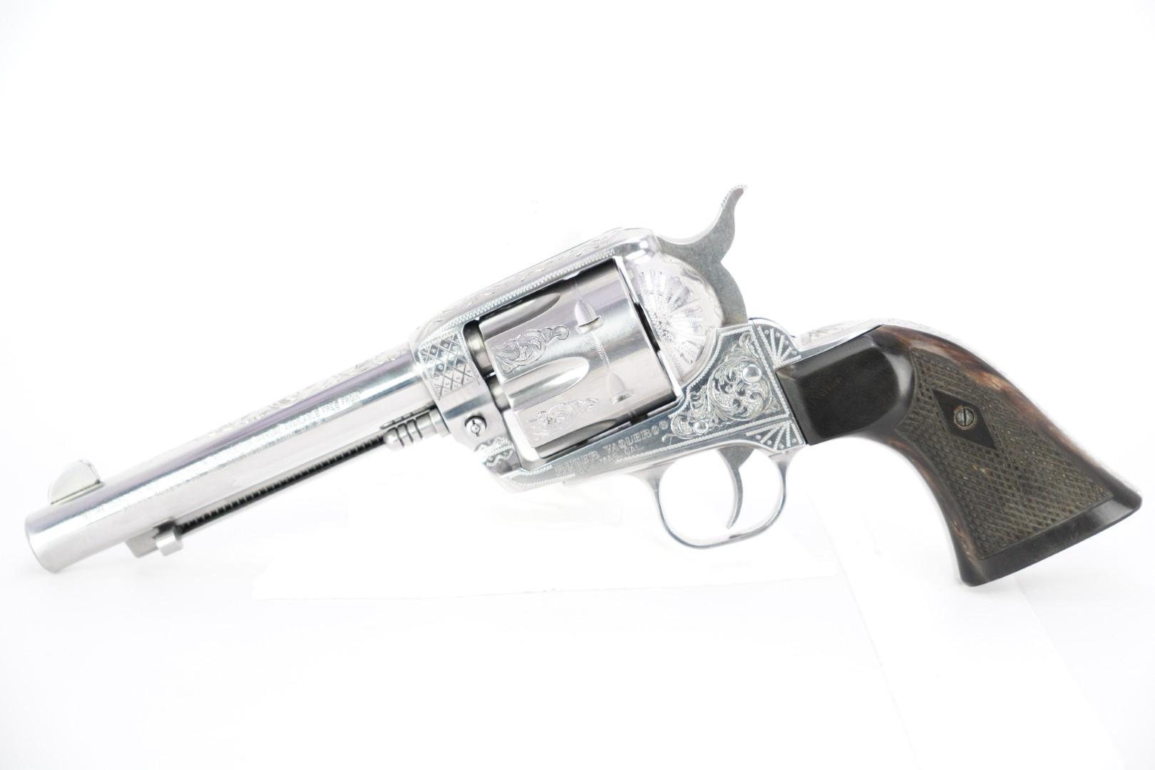 Consecutive Pair Custom engraved Ruger .357 Magnum Vaquero 00579 Revolvers