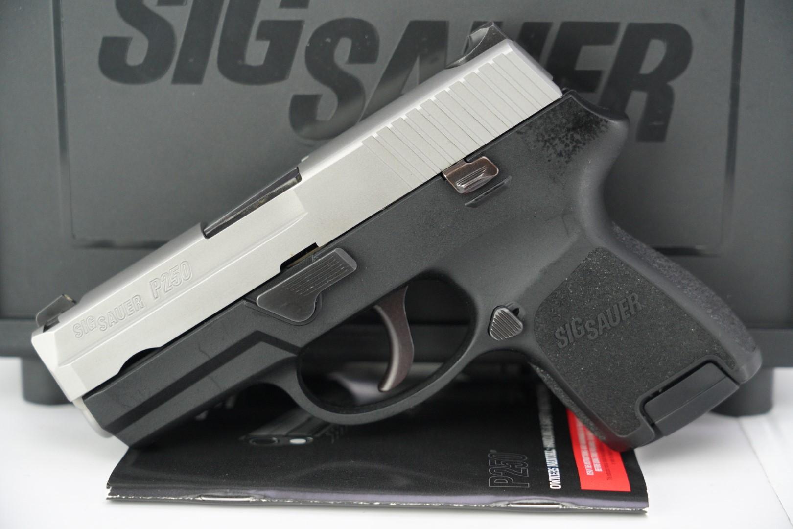 Sig Sauer Model P250 9mm 2-Tone Semi Automatic Pistol & Box