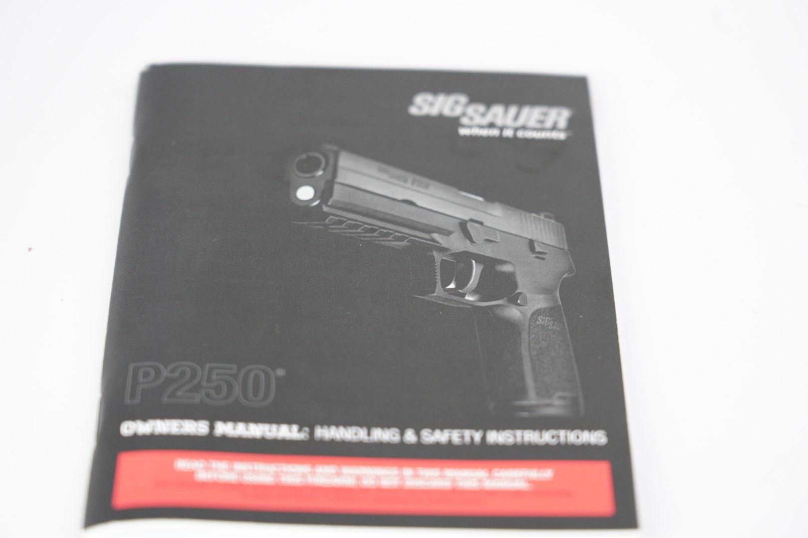 Sig Sauer Model P250 9mm 2-Tone Semi Automatic Pistol & Box