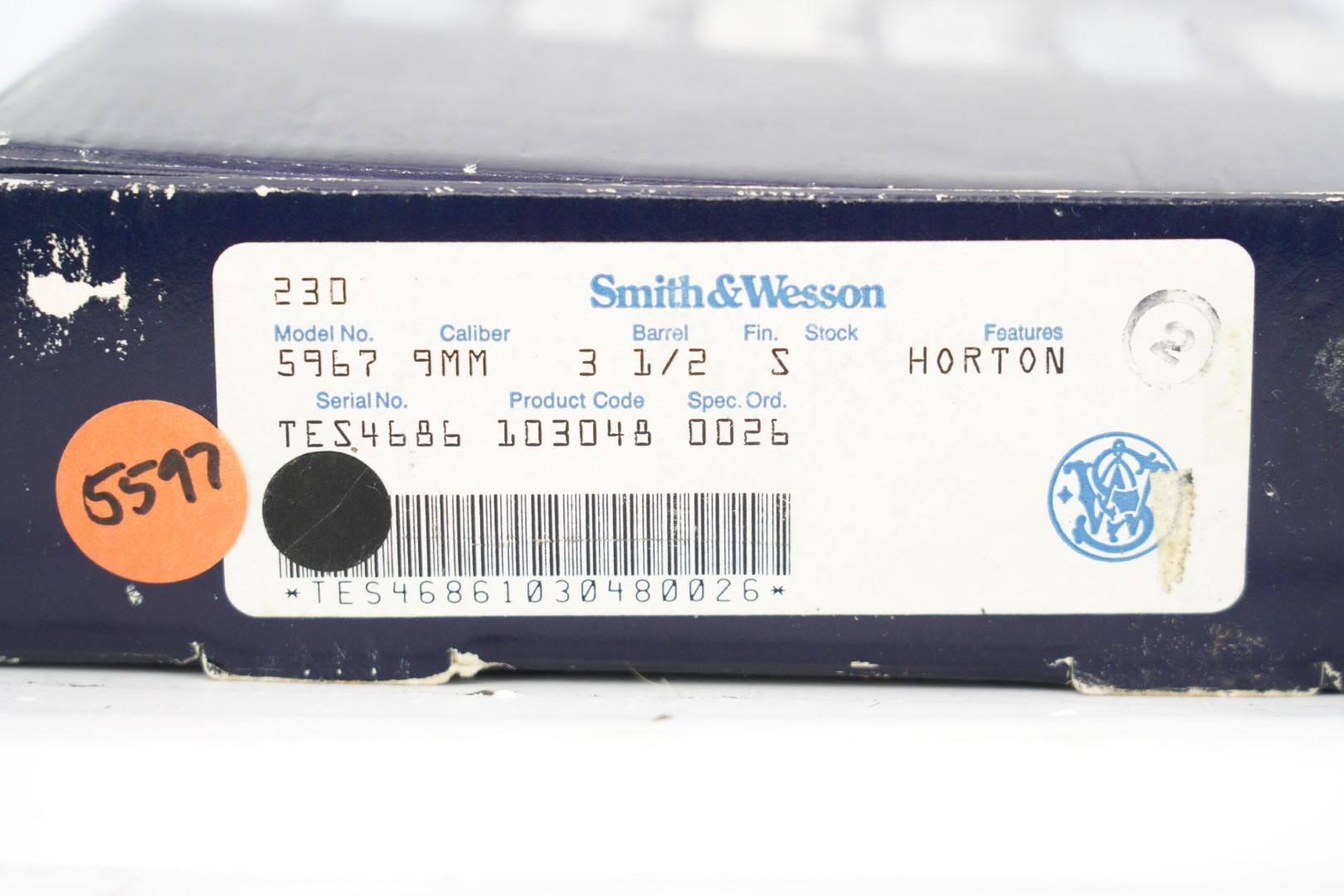 1 of 477 Lew Horton Smith & Wesson Model 5967 Pistol & Box