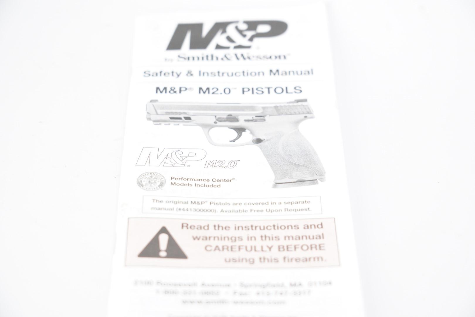 Smith & Wesson M&P40 2.0 .40 S&W Semi Automatic Pistol & Box