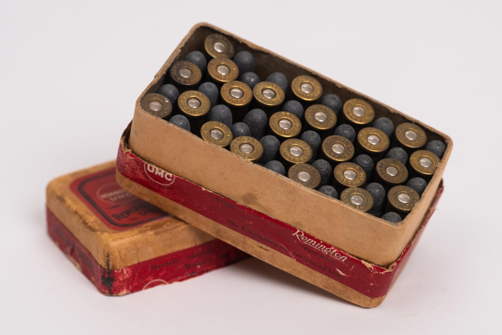 Full Correct Vintage Ammunition Winchester .38 Caliber Short, Green Label
