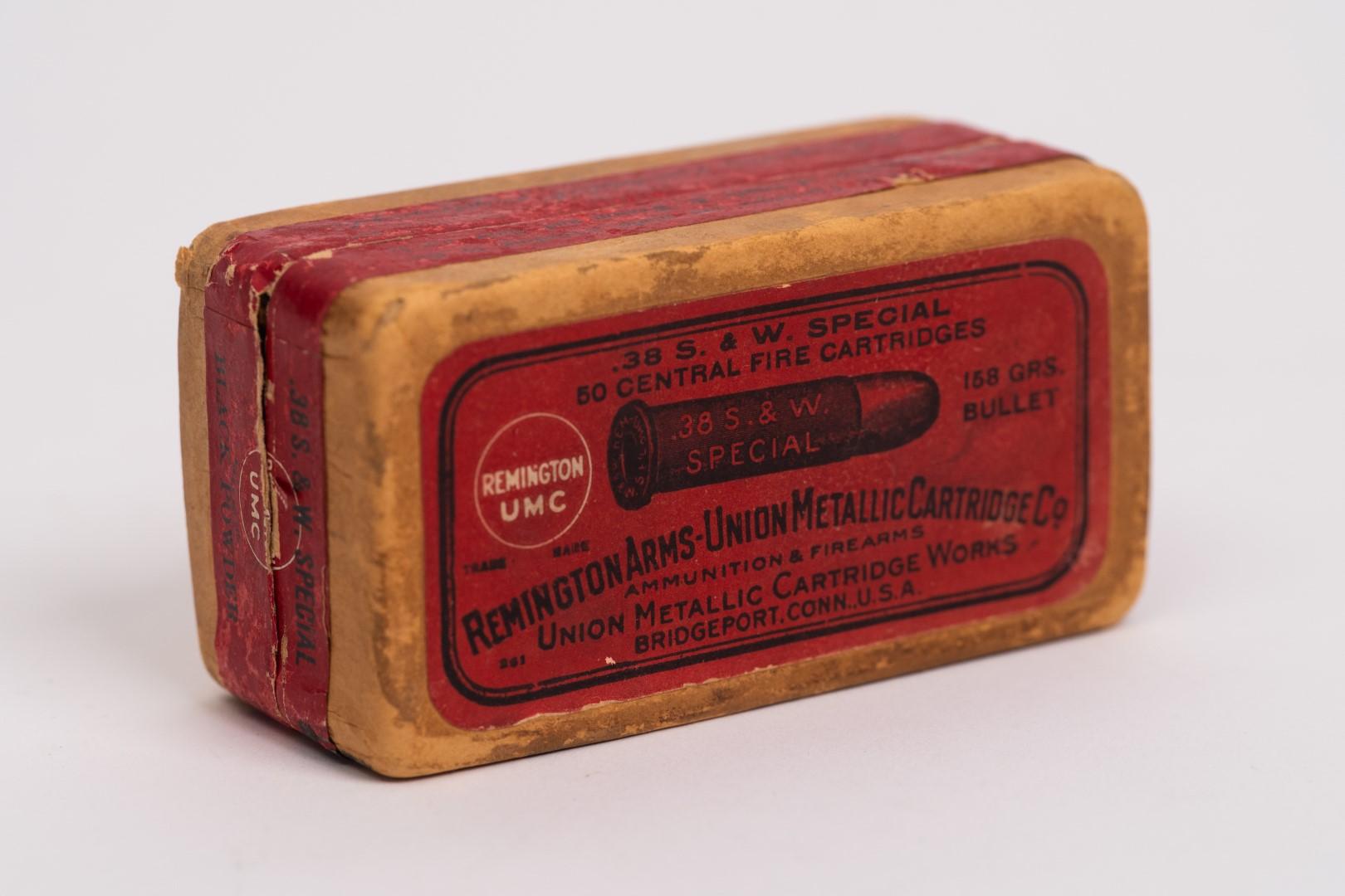 Full Correct Vintage Ammunition Winchester .38 Caliber Short, Green Label