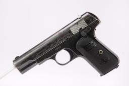 NYPD Colt Model 1908 Pocket Hammerless .380 ACP Semi Automatic Pistol & Letter