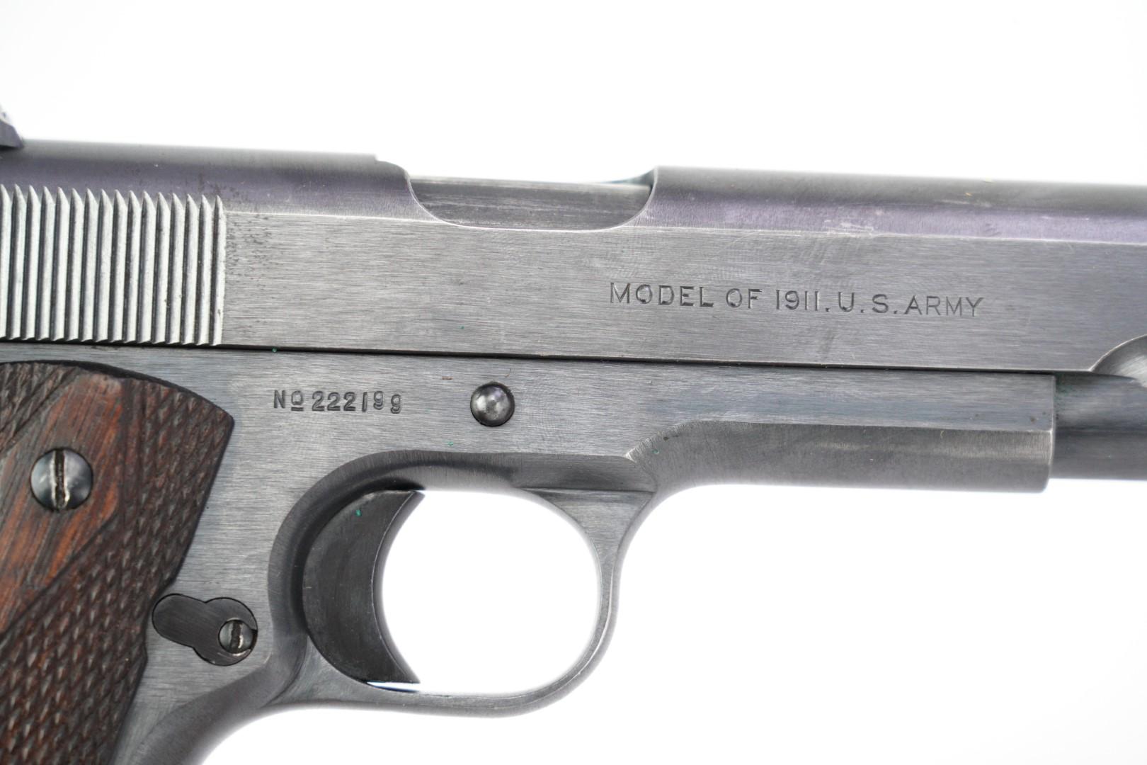 1918 WWI Colt Model of 1911 US Army with WWII Wakayama Landing Plans & Report