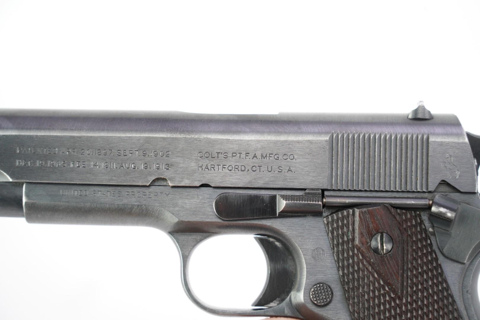 1918 WWI Colt Model of 1911 US Army with WWII Wakayama Landing Plans & Report