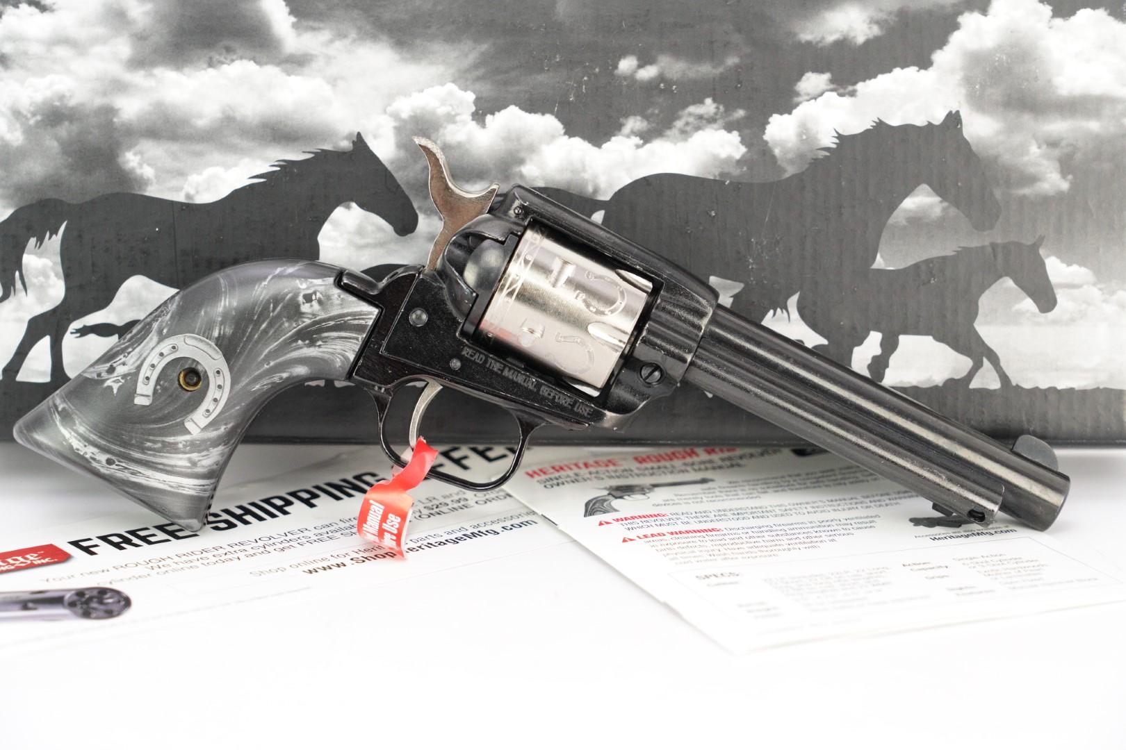 Fine Heritage Rough Rider 4 3/4" .22LR Single Action Revolver & Box