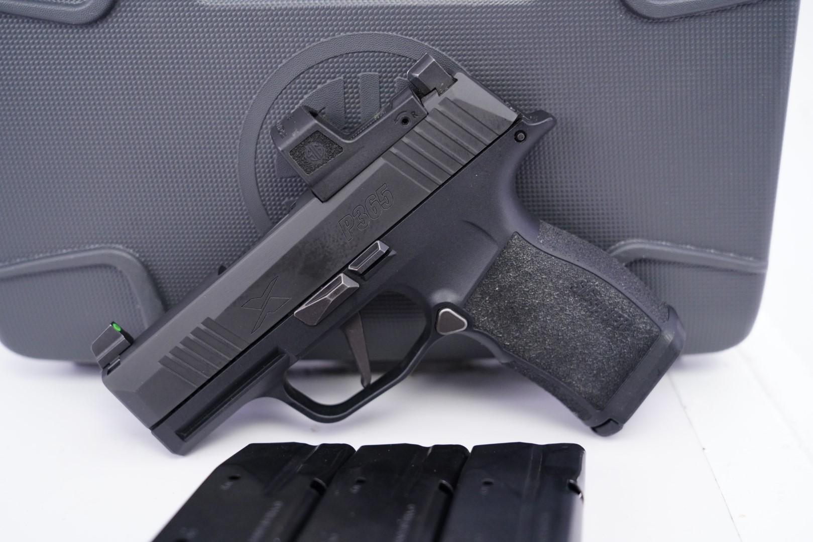 Sig Sauer P365 Striker Fired Semi Automatic Pistol w/ Romeo Zero Optic & Box