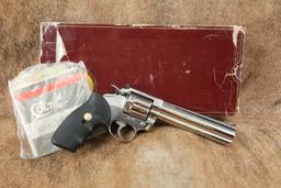 Colt King Cobra Double Action Revolver .357 Magnum 6” Bright Stainless 1990 w/ Box