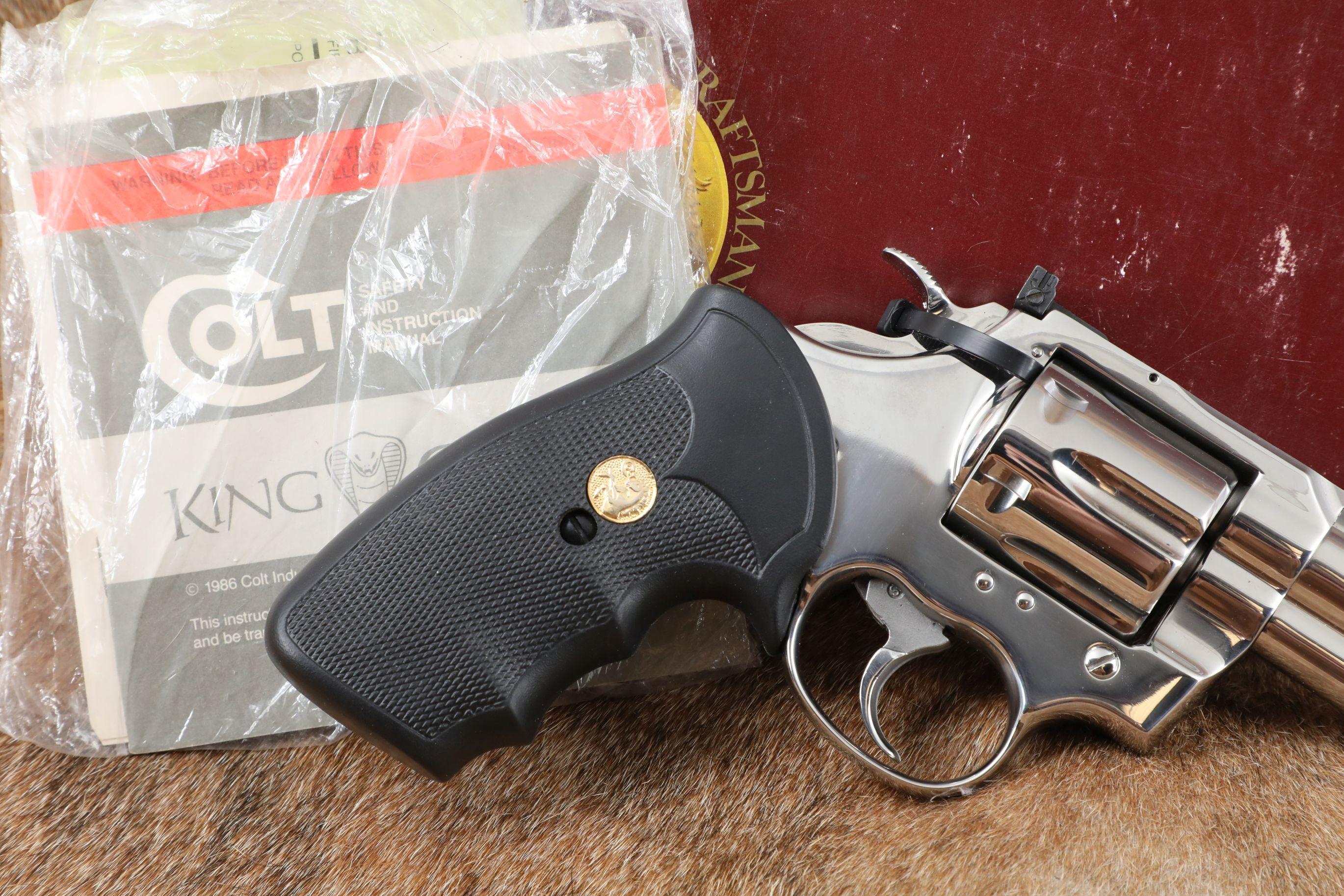 Colt King Cobra Double Action Revolver .357 Magnum 6” Bright Stainless 1990 w/ Box
