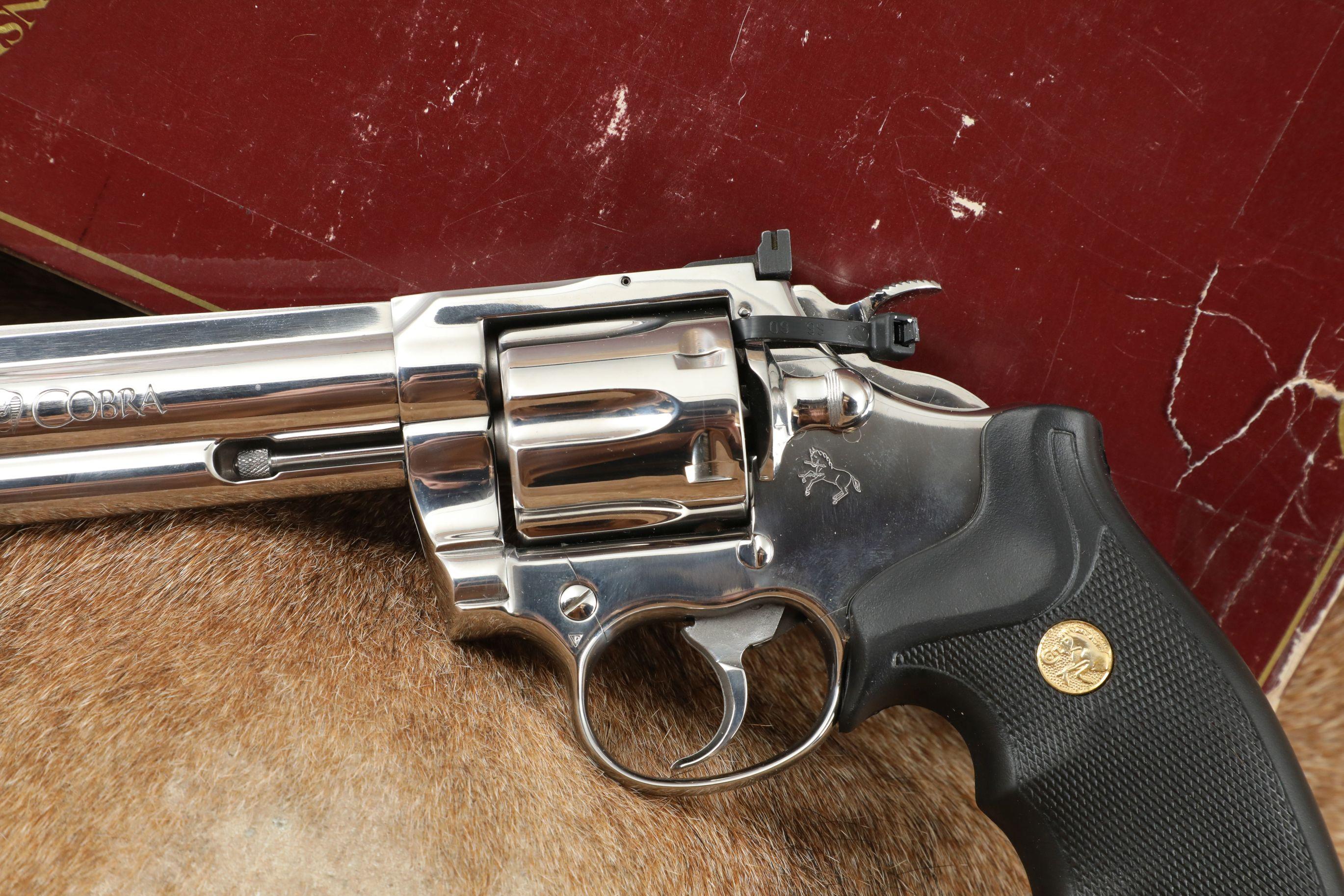 Colt King Cobra Double Action Revolver .357 Magnum 6” Bright Stainless 1990 w/ Box