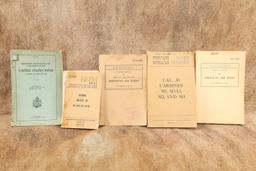 CANFIELD COLLECTION US Army WW1 WW2 1950s Weapons Manuals, M-1917 Rifle, M-1 Carbine, Shotguns