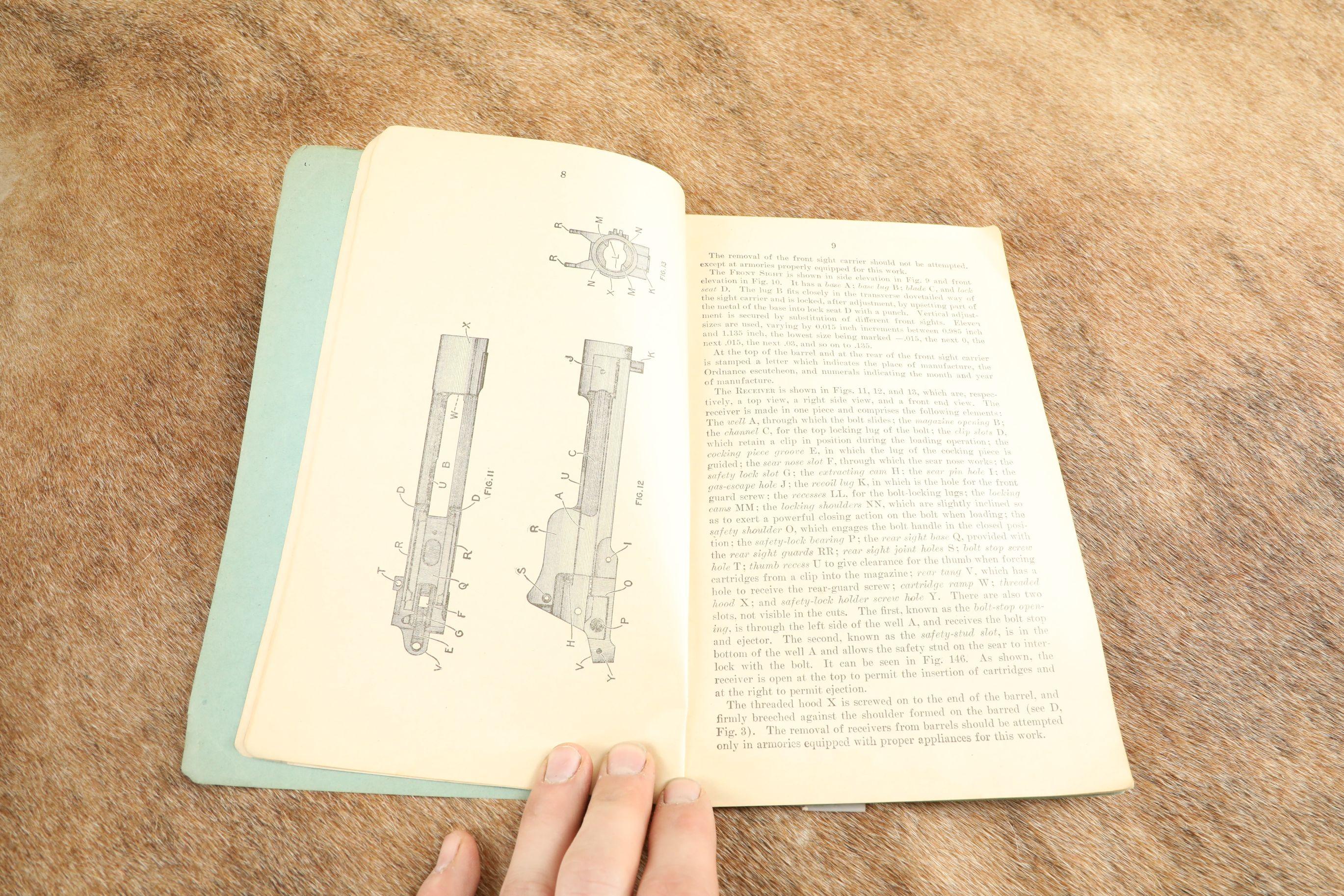 CANFIELD COLLECTION US Army WW1 WW2 1950s Weapons Manuals, M-1917 Rifle, M-1 Carbine, Shotguns