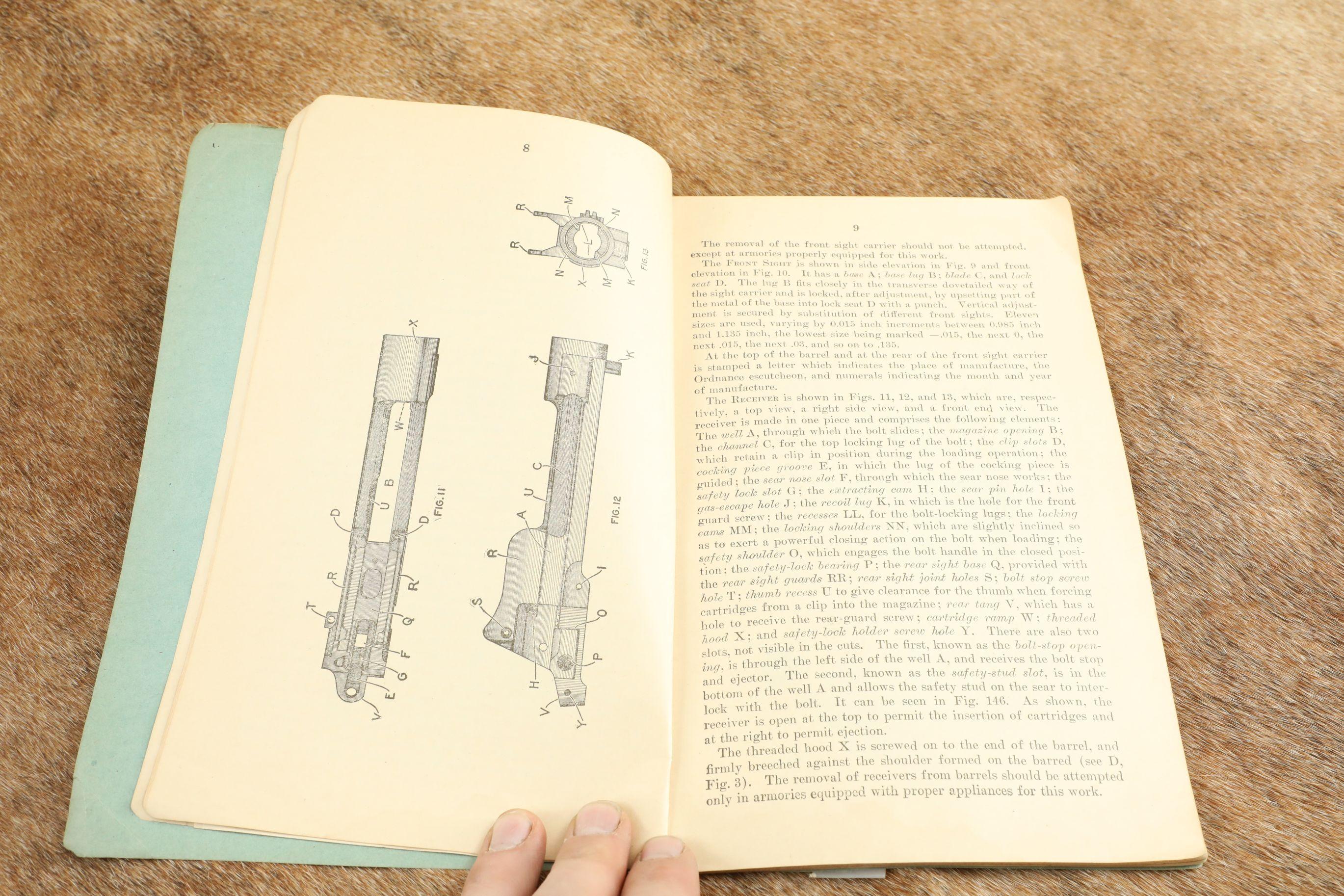 CANFIELD COLLECTION US Army WW1 WW2 1950s Weapons Manuals, M-1917 Rifle, M-1 Carbine, Shotguns