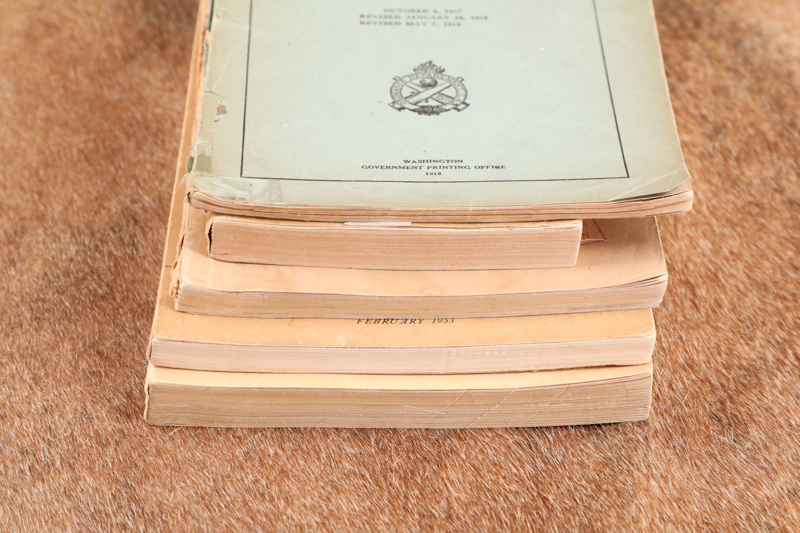 CANFIELD COLLECTION US Army WW1 WW2 1950s Weapons Manuals, M-1917 Rifle, M-1 Carbine, Shotguns
