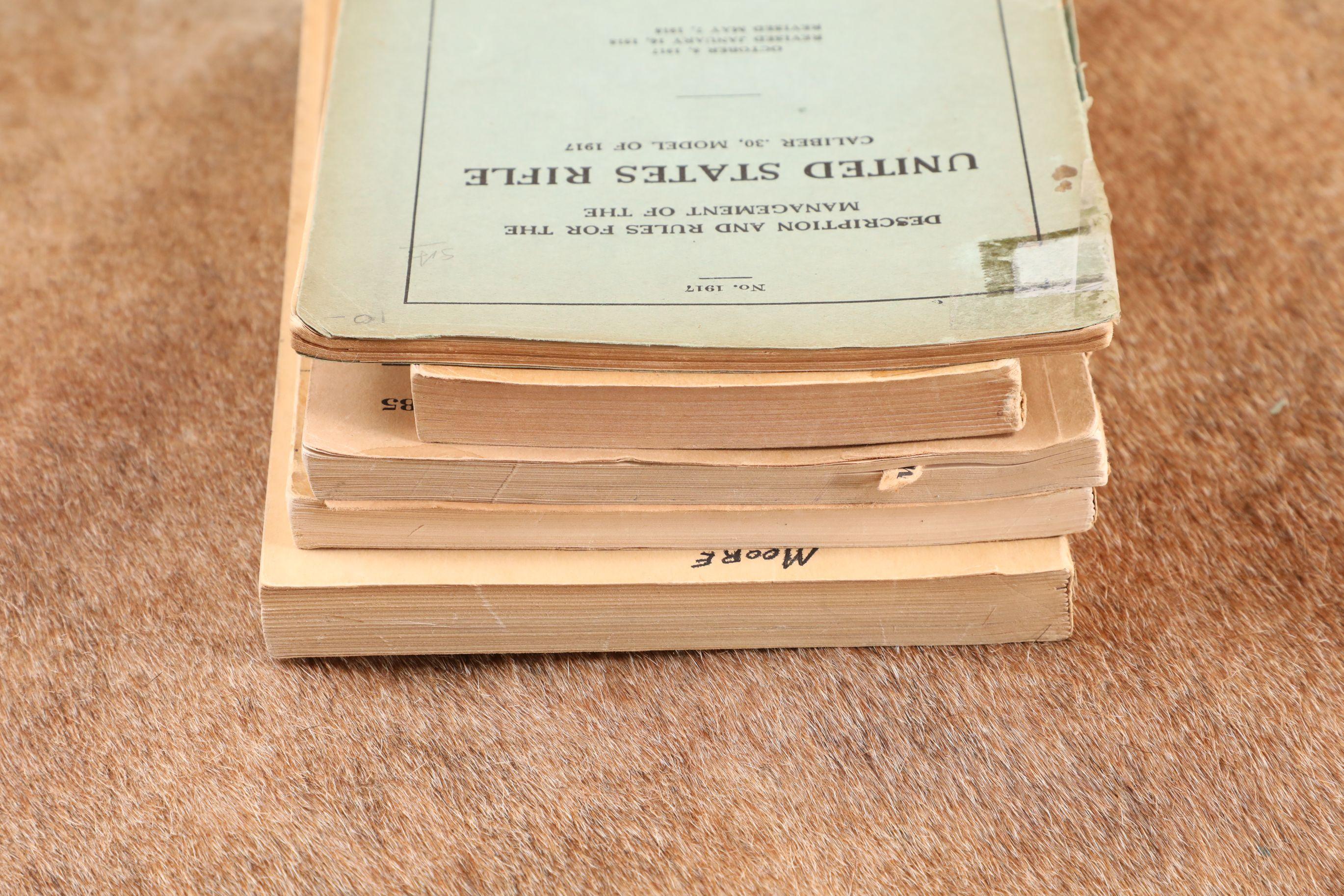 CANFIELD COLLECTION US Army WW1 WW2 1950s Weapons Manuals, M-1917 Rifle, M-1 Carbine, Shotguns