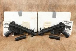 Unfired HK SP89 9mm 4.5" Heckler & Koch Semi-Automatic Pistols Consecutive Serial Numbers, 1993