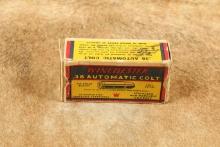 Vintage Box Of Winchester .38 Automatic Colt With Mixed Cartridges Inside