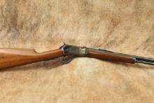 Engraved Custom Lever-Action Conversion Winchester Model 06 .22 Short, Long LR Rifle, 1911