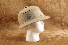 German Army WW2 DAK Afrika Korps Captured British South African “Polo” Style Khaki Pith Helmet