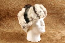 German Army WW2 Eastern Front Rabbit Fur Winter Cap 1943 EXC
