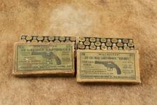 2 Full Complete Boxes of Vintage .38 Smith & Wesson Revolver Cartridges 1913
