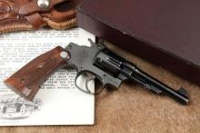 Smith & Wesson .22/32 Kit Gun Pre-Model 34 .22 LR Revolver, Letter & Box, 1939 C&R