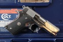 Colt Officers ACP MK IV Series 80 Bright Stainless .45 ACP Semi-Automatic Pistol & Box, MFD 1991