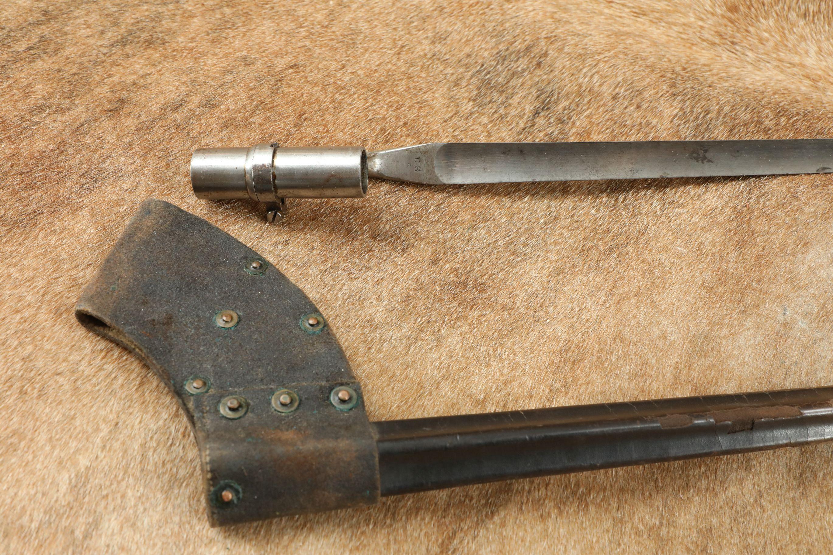 CANFIELD COLLECTION US Union Army Civil War M-1861 M-1863 Springfield M-1855 Socket Bayonet & Sheath