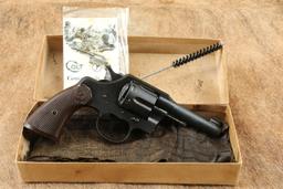 1/300 Massachusetts National Guard WWII Colt Commando 4" .38 Special Revolver & Box, 1942 C&R