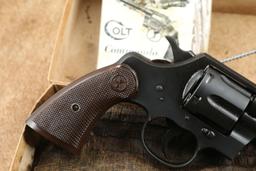 1/300 Massachusetts National Guard WWII Colt Commando 4" .38 Special Revolver & Box, 1942 C&R