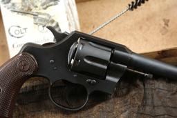 1/300 Massachusetts National Guard WWII Colt Commando 4" .38 Special Revolver & Box, 1942 C&R