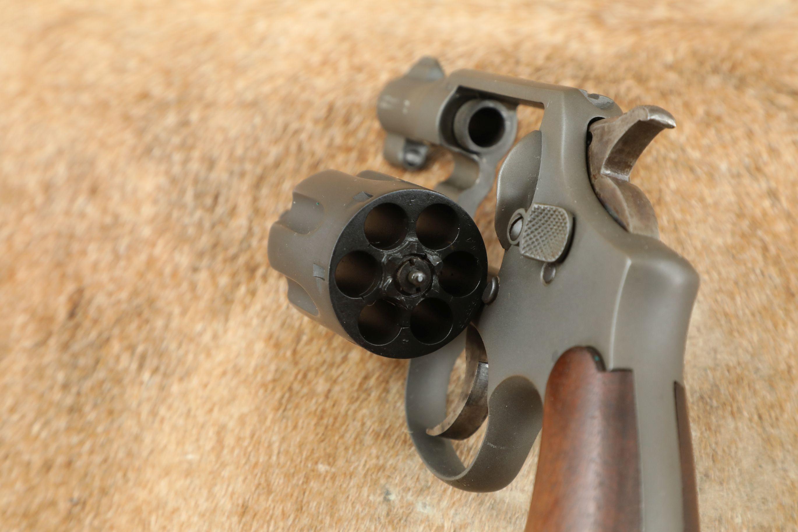 WWII U.S. Military Smith & Wesson Victory Model 2” Parkerized .38 Special Revolver, 1942-1945 C&R
